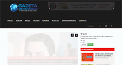Desktop Screenshot of gazetadeestancia.com.br