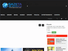 Tablet Screenshot of gazetadeestancia.com.br